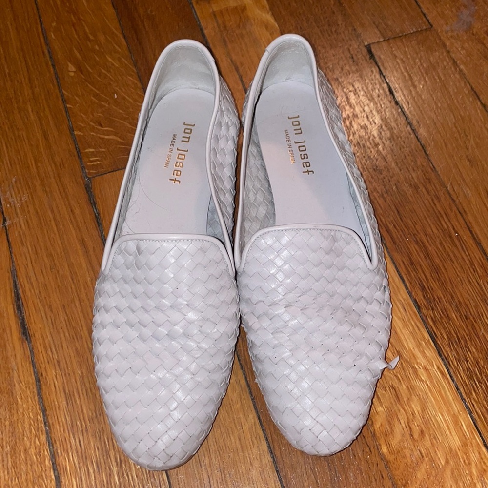 Jon Josef Size 7 Woven Loafer Gray